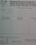 RRA payment receipt for notarisation fees (original)